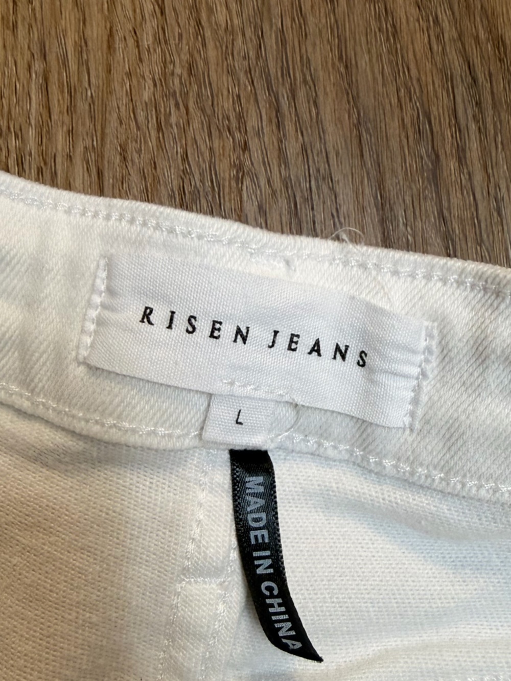 White Distressed Women’s Jean Shorts - Picture 2 of 12